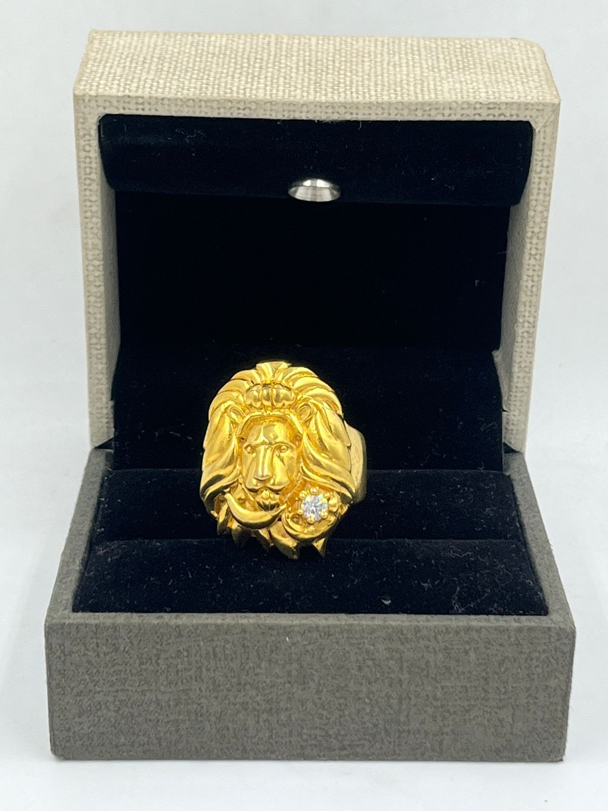 1 GRAM GOLD LION RING FOR MEN DESIGN A-605 – Radhe Imitation